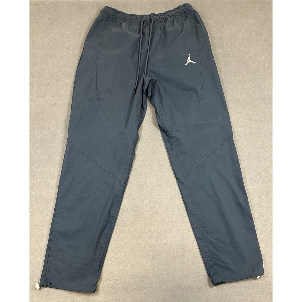 Air Jordan Pants Joggers Mens Size Medium Blue Cinch Hem Cotton Blend